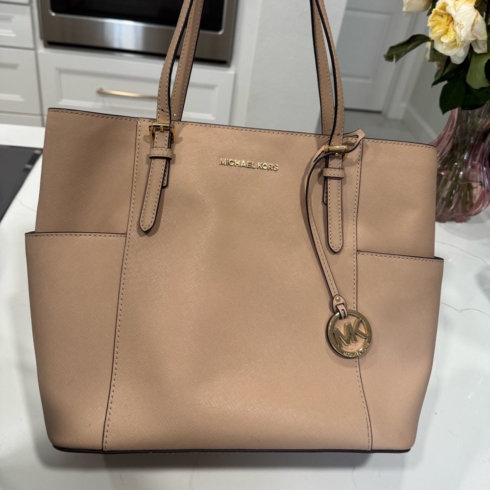 Michael Kors Nude Leather Tote